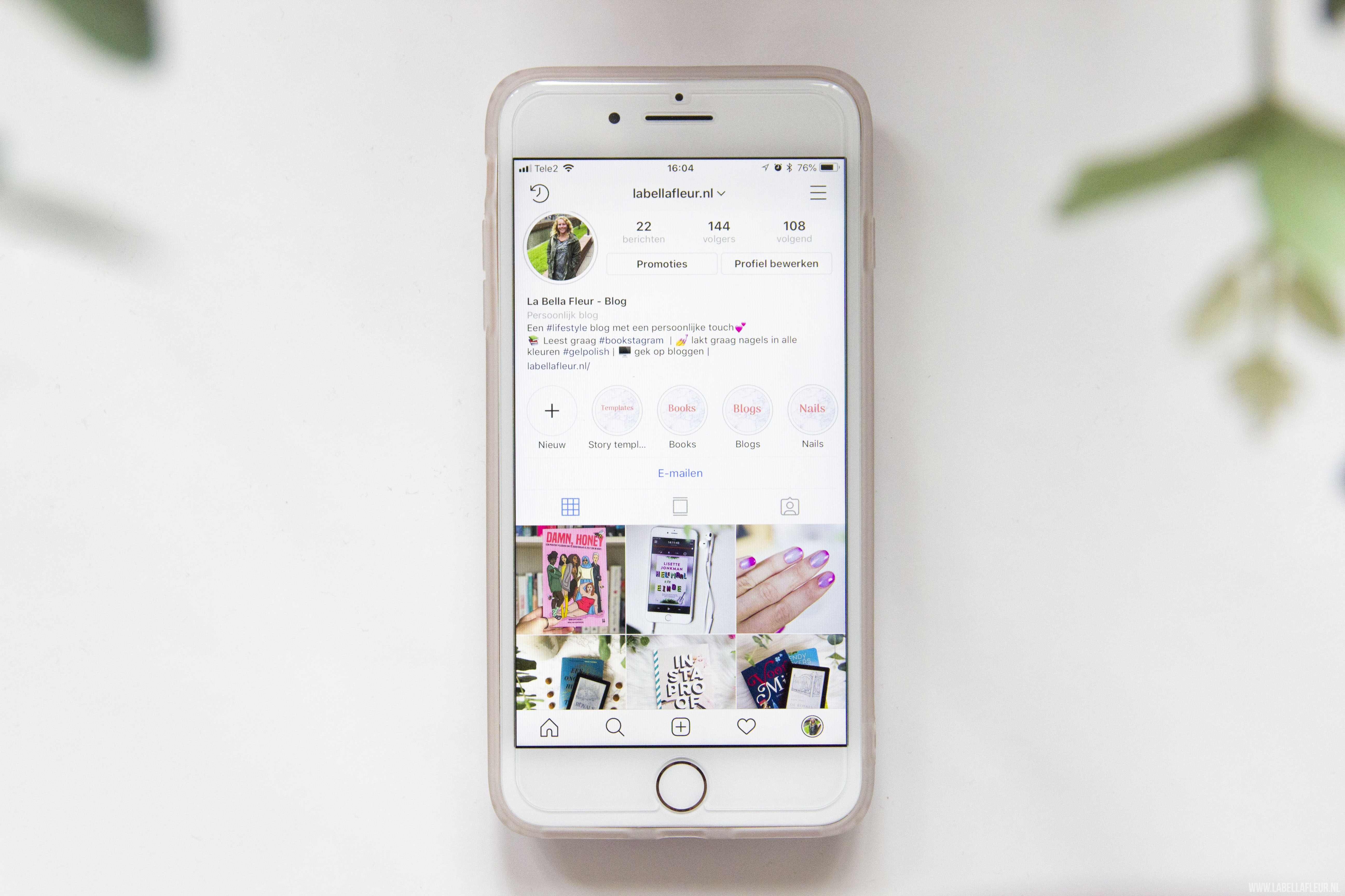 Instagram, bookstagram, openbaar profiel