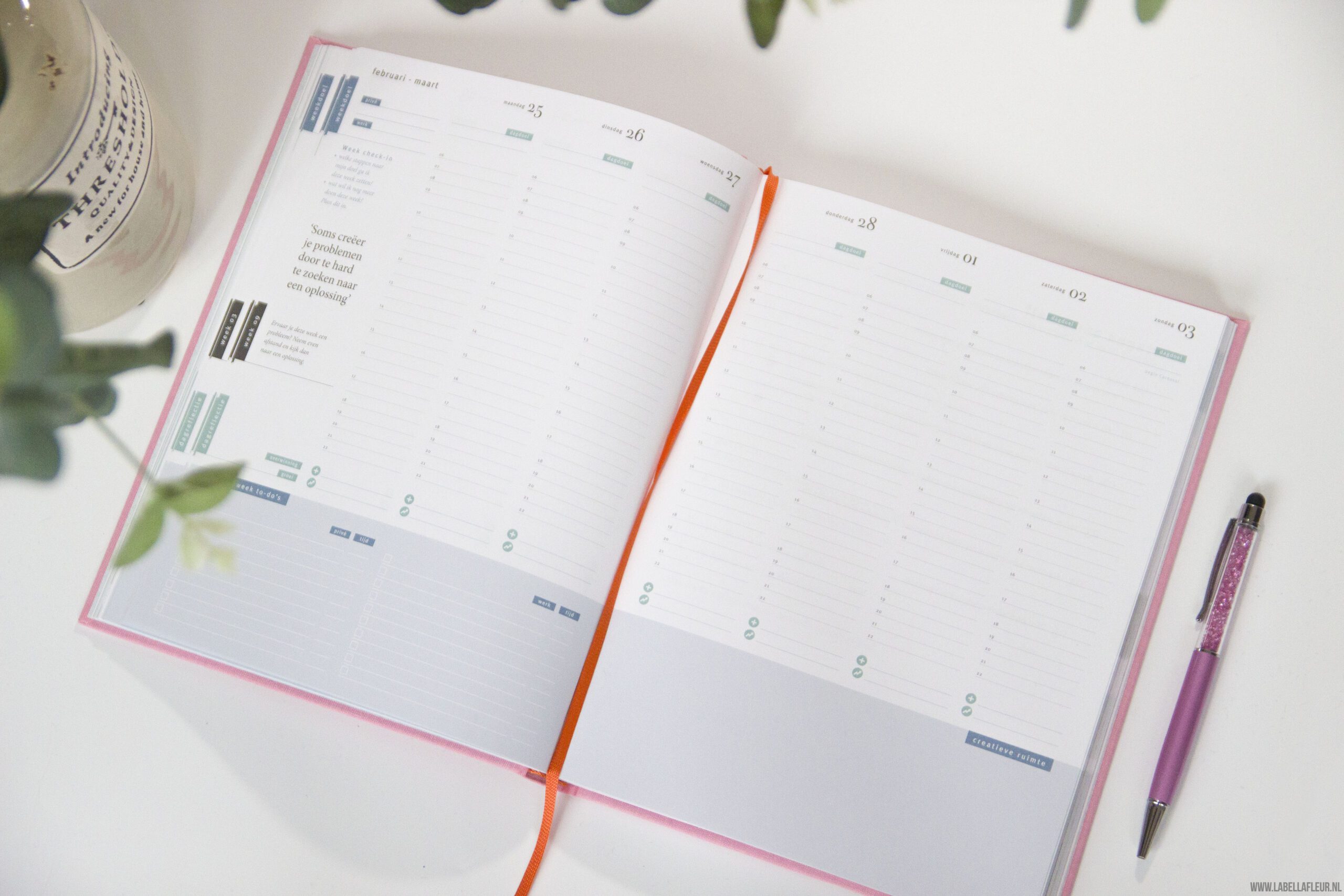 Purpuz planner 2019, clén verkleij, planner, agenda