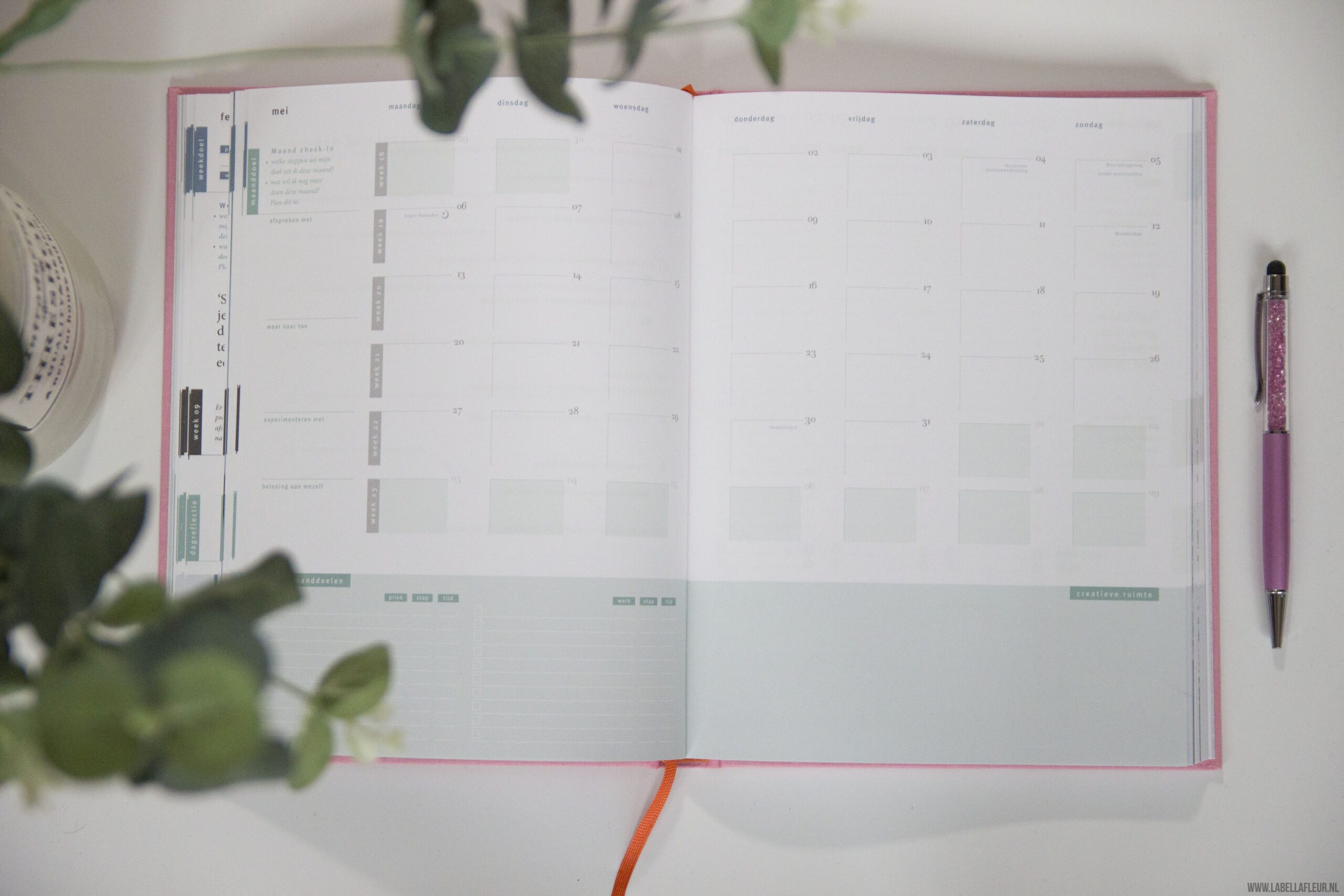 Purpuz planner 2019, clén verkleij, planner, agenda